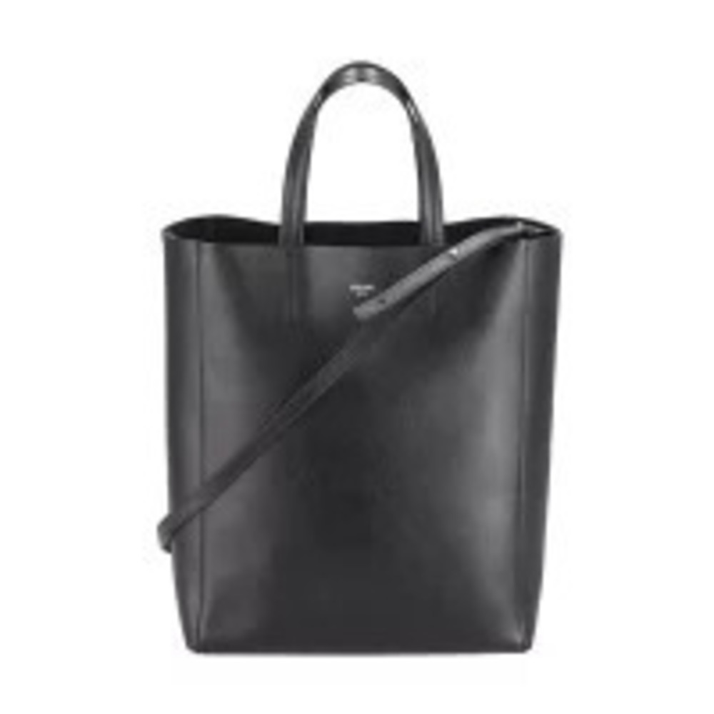 Celine Vertical Cabas Leather Shoulder Bag Sc Black